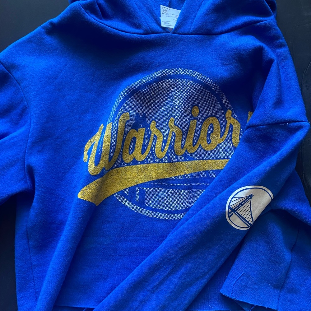 Golden State Warriors cropped hoodie